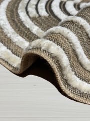 eHalıcım Ganj GN0674S Siyah Kolay Temizlenen Hav Toz Vermez Etnik Halı