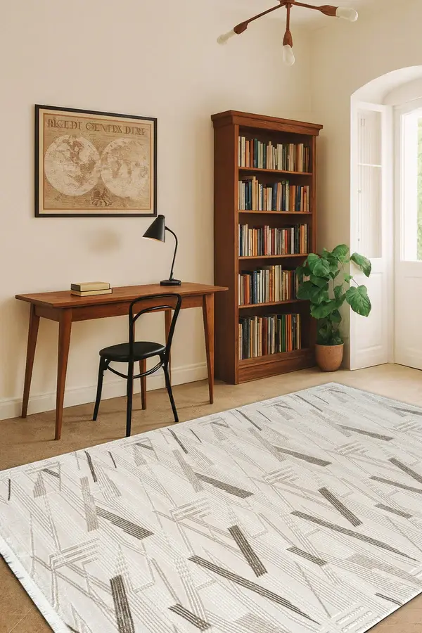 Atlas Halı Estefan EU02A Bej Kahverengi Akrilik Premium Modern Salon ve Oturma Odası Halısı