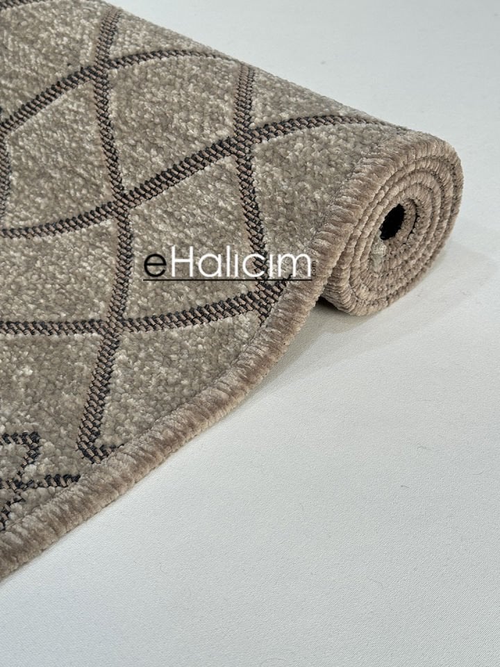 Luxess Halı Cool 405 Vizon Pamuk Şönil Polyester Modern Yumuşak Dokulu Kilim