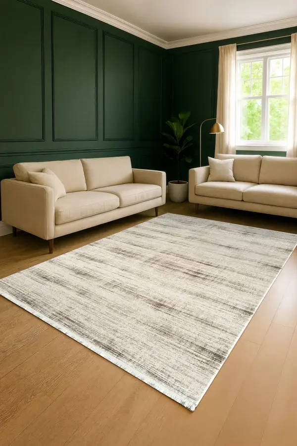 Atlas Halı Estefan EU05A Krem Bej Akrilik Premium Modern Salon ve Oturma Odası Halısı