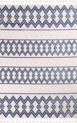 Nexus Halı Gumin 4817 Mavi Polyester Sisal İplik Saçaklı Halı