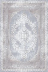 Artemis Halı Dior 5860B Vizon Gri Akrilik Çerçeveli Klasik Şık Oturma Odası ve Salon Halısı