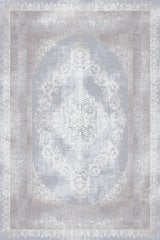 Artemis Halı Dior 5860B Vizon Gri Akrilik Çerçeveli Klasik Şık Oturma Odası ve Salon Halısı