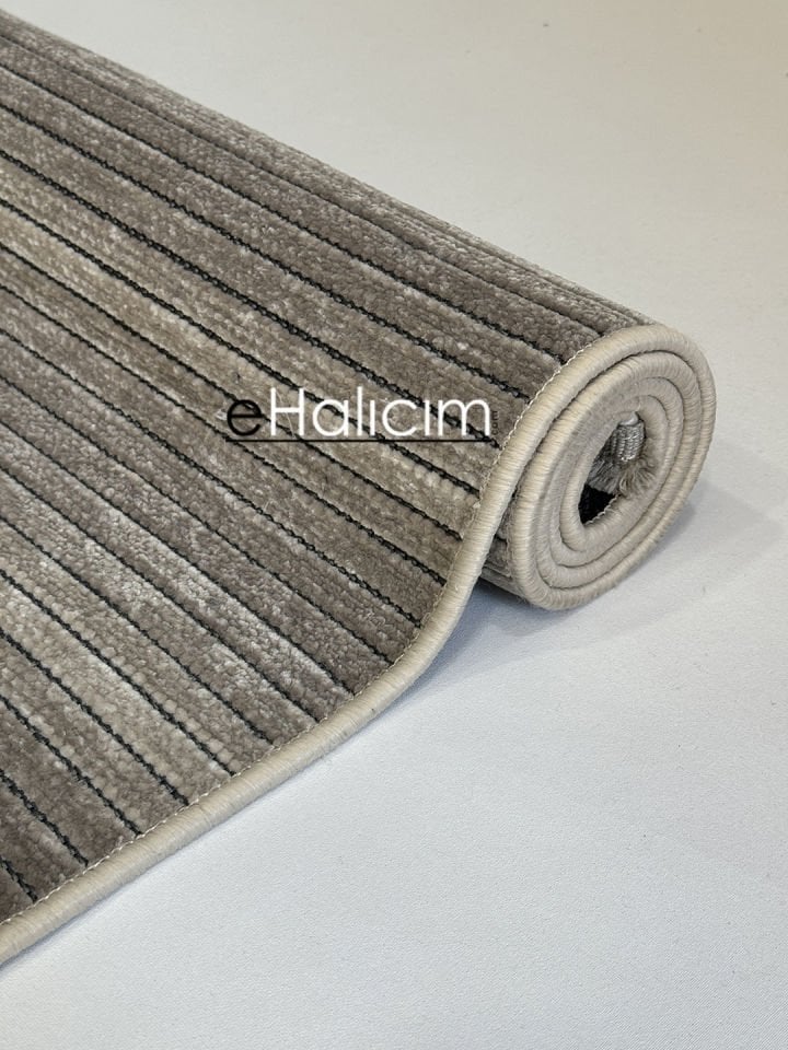 Luxess Halı Cool 402 Vizon Pamuk Şönil Polyester Modern Yumuşak Dokulu Kilim