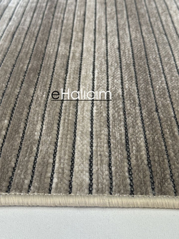 Luxess Halı Cool 402 Vizon Pamuk Şönil Polyester Modern Yumuşak Dokulu Kilim