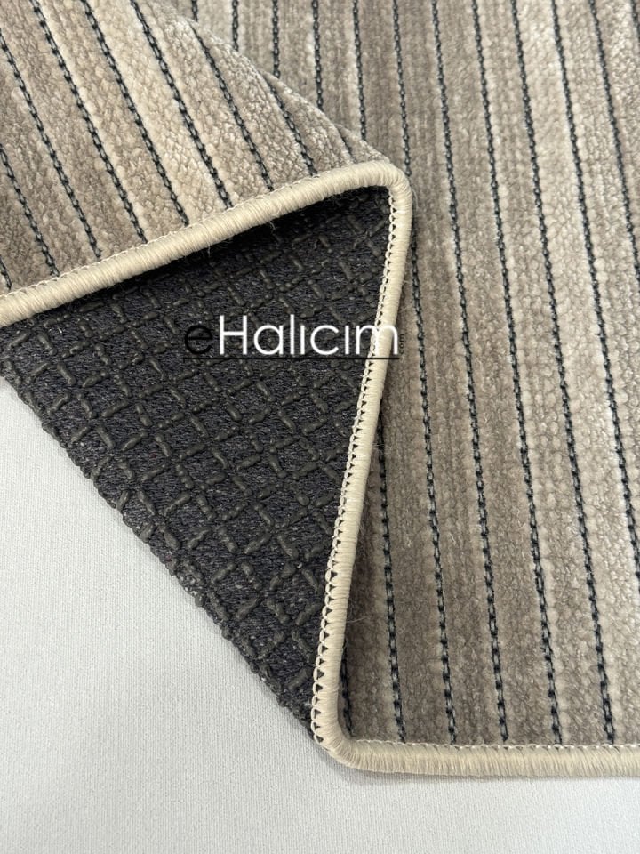 Luxess Halı Cool 402 Vizon Pamuk Şönil Polyester Modern Yumuşak Dokulu Kilim