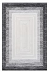 Seyran Halı Zen 7004 Gri Akrilik Bambu İplik Yüksek Kaliteli Çerçeveli Modern Halı