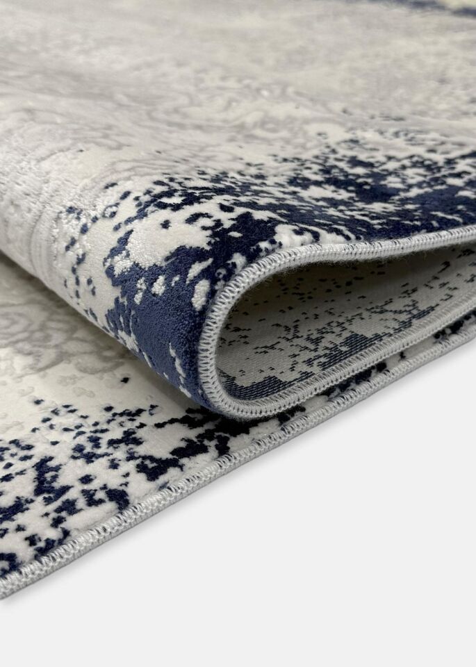 Pierre Cardin Halı Voila ZQ01B Gri Mavi Modern ve Geleneksel Desenli Yüksek Kaliteli Halı