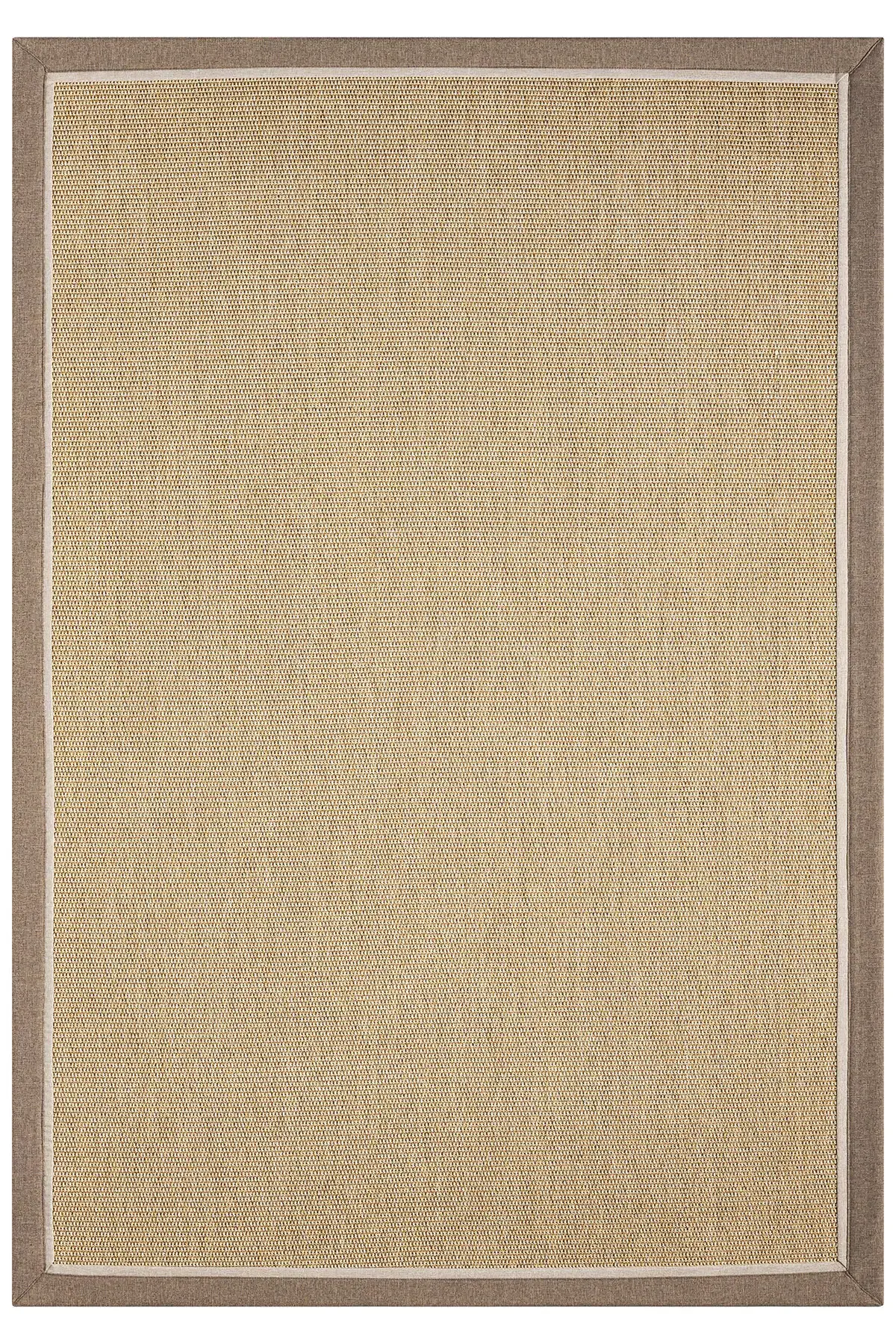 Seyran Halı Bombay 664 Bej Kahve Bej Bordürlü Kolay Temizlenen Hav Toz Vermez Sisal Yolluk