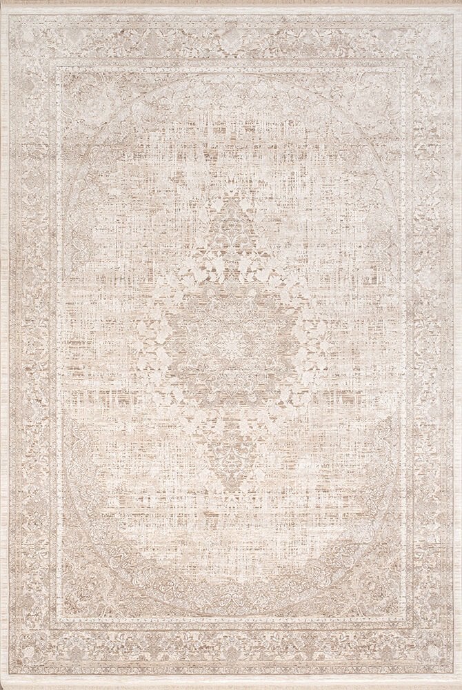 Artemis Halı Piena Y1095A Yumuşak Dokulu Eskitme Desenli Çerçeveli Modern Şık Salon Halısı