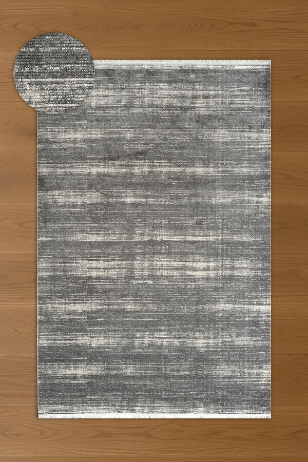 Atlas Halı Estefan EU05B Antrasit Gri Akrilik Premium Modern Salon ve Oturma Odası Halısı