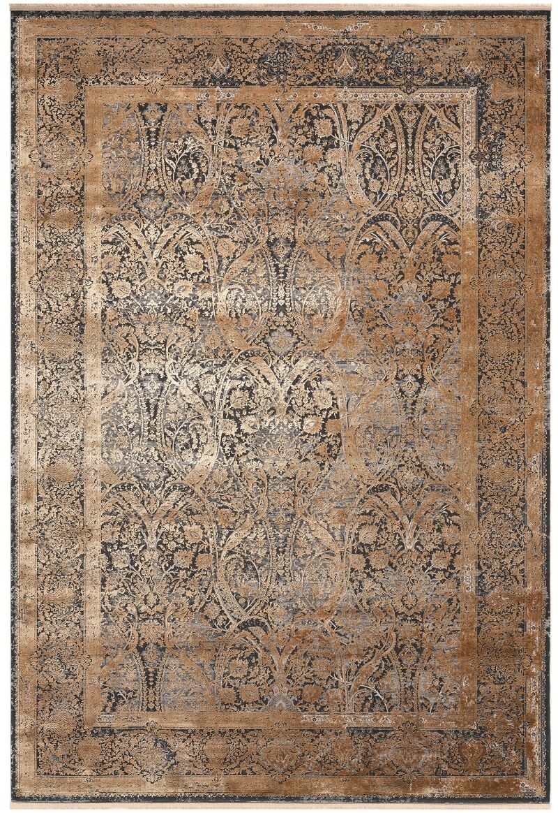 Elexus Halı Diamond 3775 Akrilik Viskon Pamuk Taban Eskitme Desenli Şık Halı