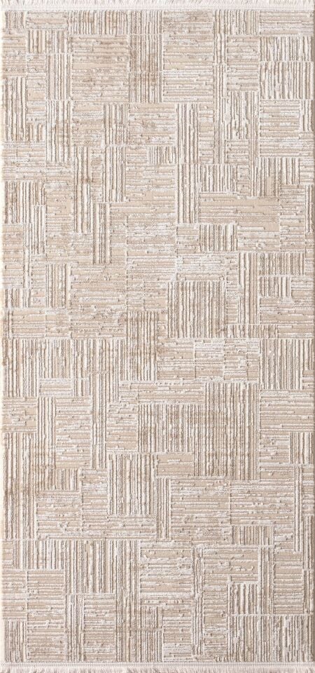 Artemis Halı Eva 01100B Bej Vizon Akrilik Salon Koridor Mutfak Yatak Odası Halısı