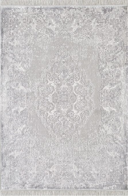 Pierre Cardin Halı Voila ZQ01C Gri Modern ve Geleneksel Desenli Yüksek Kaliteli Halı