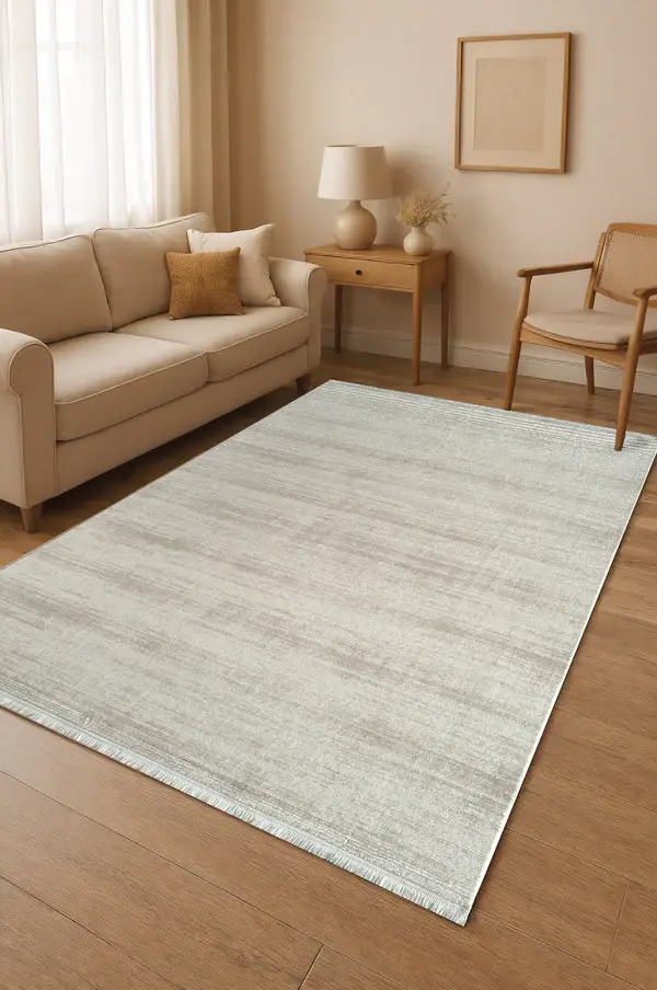 Atlas Halı Estefan EU05C Krem Bej Akrilik Premium Modern Salon ve Oturma Odası Halısı