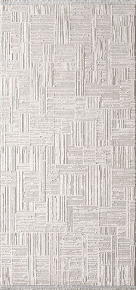 Artemis Halı Eva 01100E Beyaz Akrilik Salon Koridor Mutfak Yatak Odası Halısı