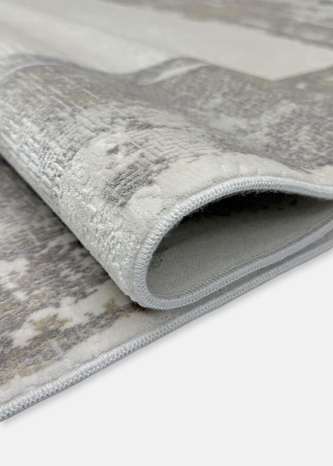 Pierre Cardin Halı Voila ZQ05A Gri Modern ve Geleneksel Desenli Yüksek Kaliteli Halı