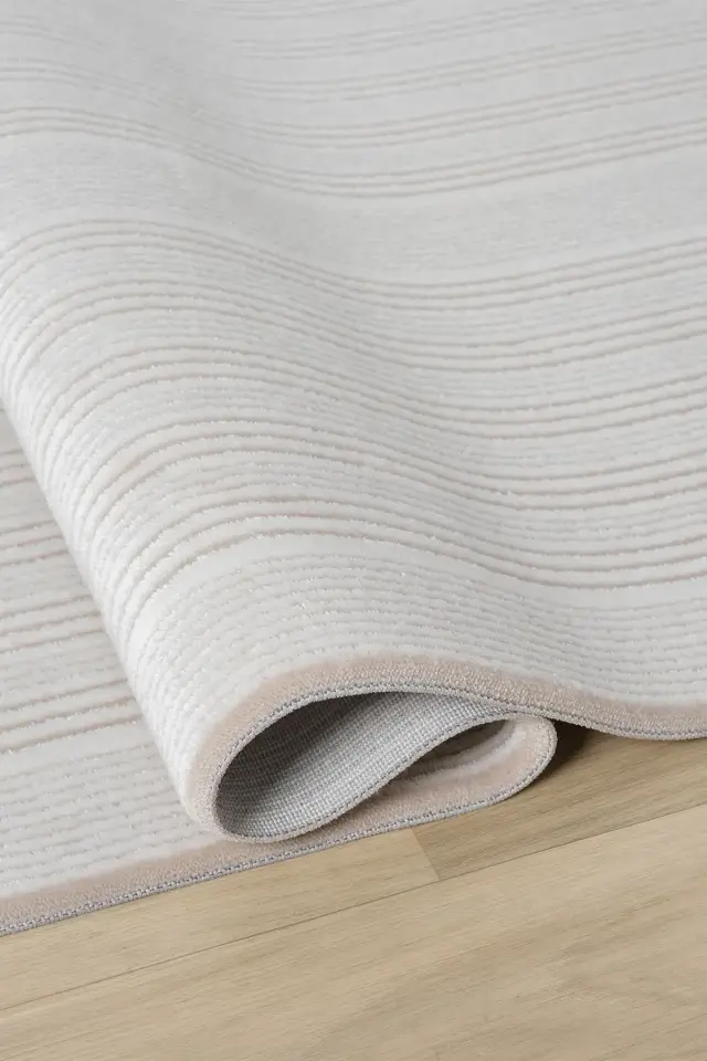 Seyran Halı Zen 7005 Kemik Akrilik Bambu İplik Yüksek Kaliteli Modern Halı