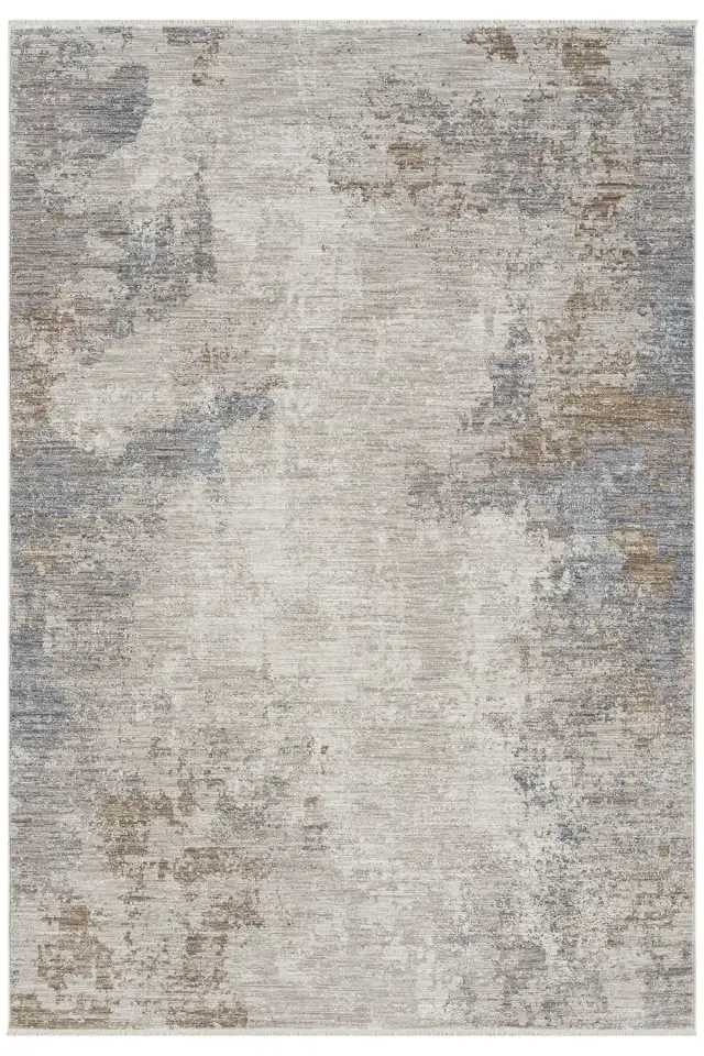 Seyran Halı Peru 10206 Mavi Polyester Modern Yumuşak Doku Yüksek Kaliteli Yolluk