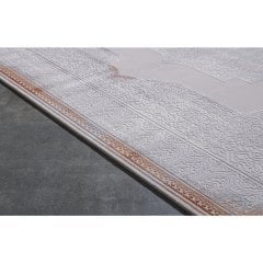 Gümüşsuyu Halı Legro 11564 Bakır Akrilik Klasik Çerçeveli Saçaklı Dokuma Taban Halı