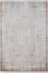 Gümüşsuyu Halı Legro 11564 Bakır Akrilik Klasik Çerçeveli Saçaklı Dokuma Taban Halı