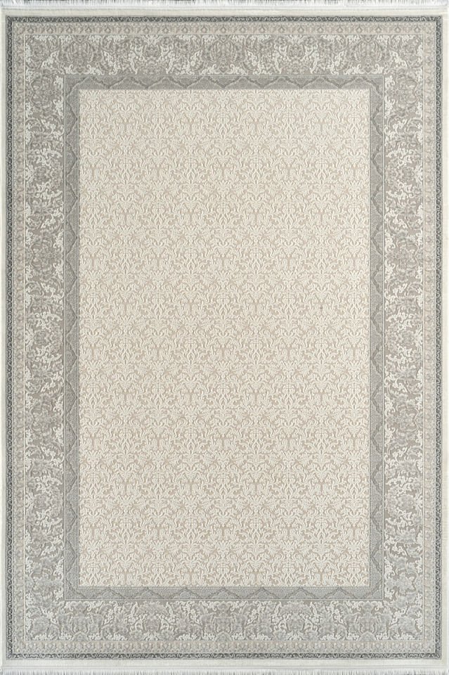 Royal Halı Vintage VH02A Bej Krem Gri Akrilik Yumuşak Dokulu Klasik Motifli Halı