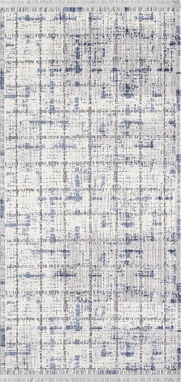 Artemis Halı Samoa 2377C Lacivert Krem Akrilik Modern  Oturma Odası ve Salon Halısı