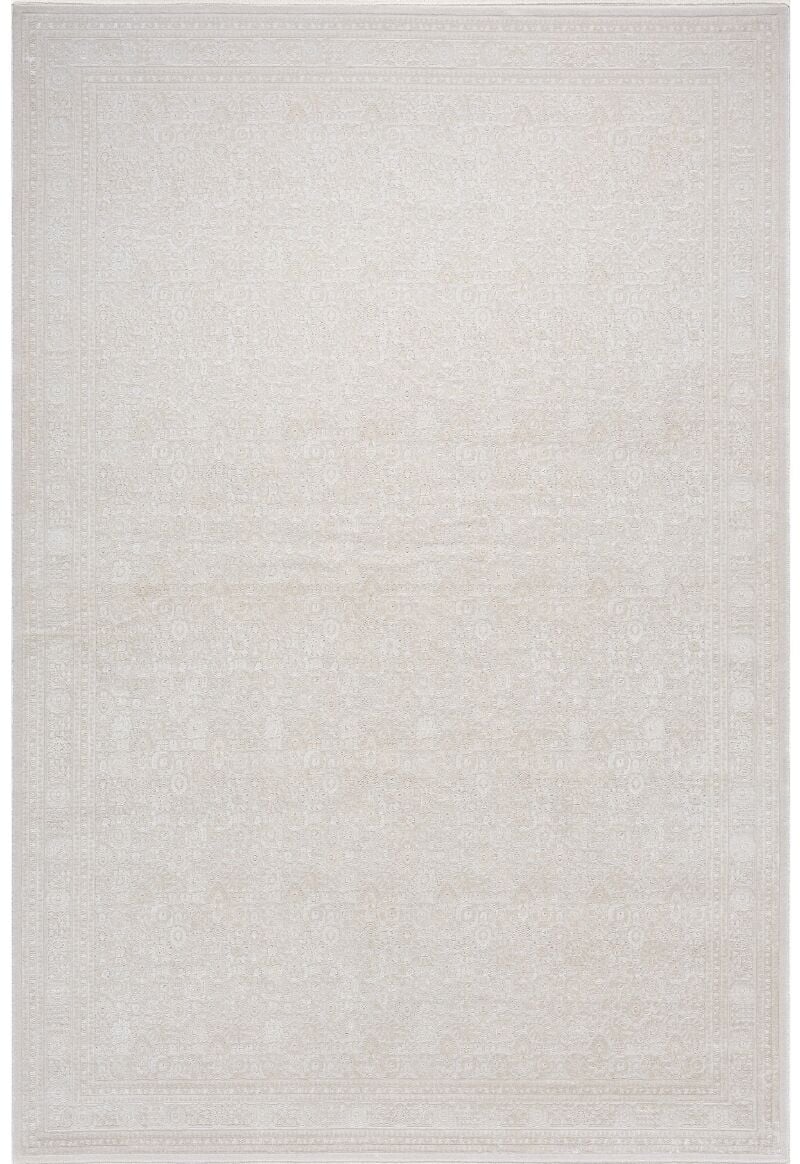 Elexus Halı Woolly 4128 Krem Akrilik Viskon Yumuşak Dokulu Modern Halı