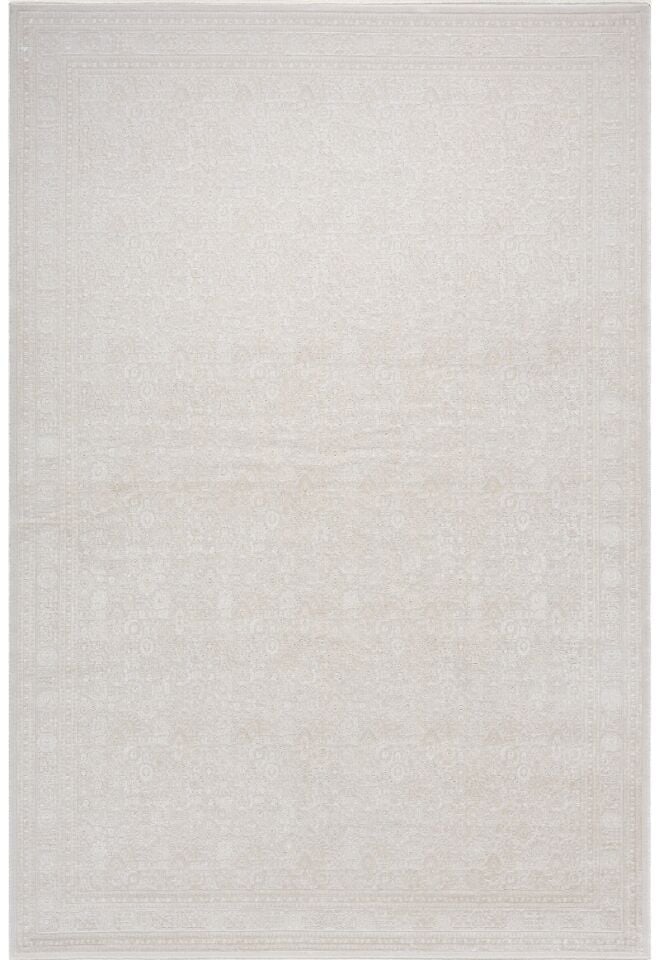 Elexus Halı Woolly 4128 Krem Akrilik Viskon Yumuşak Dokulu Modern Halı