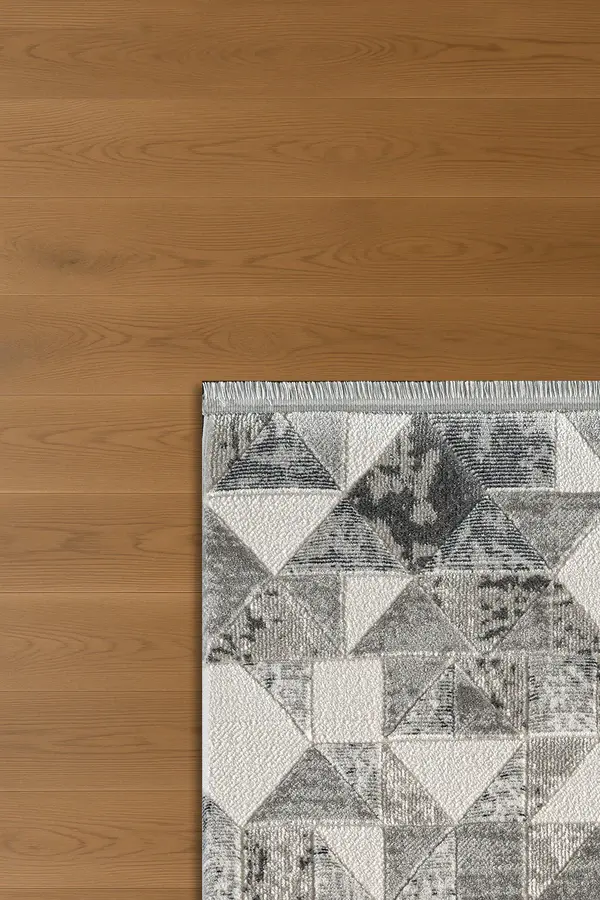 Atlas Halı Estefan EU07A Gri Bej Akrilik Premium Modern Salon ve Oturma Odası Halısı