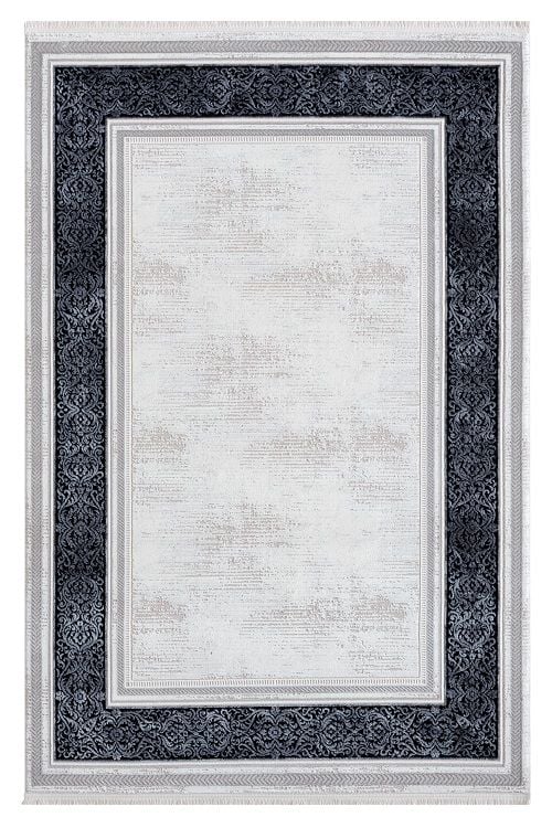 Seyran Halı Zen 7006 Mavi Akrilik İplik Yüksek Kaliteli Çerçeveli Modern Halı