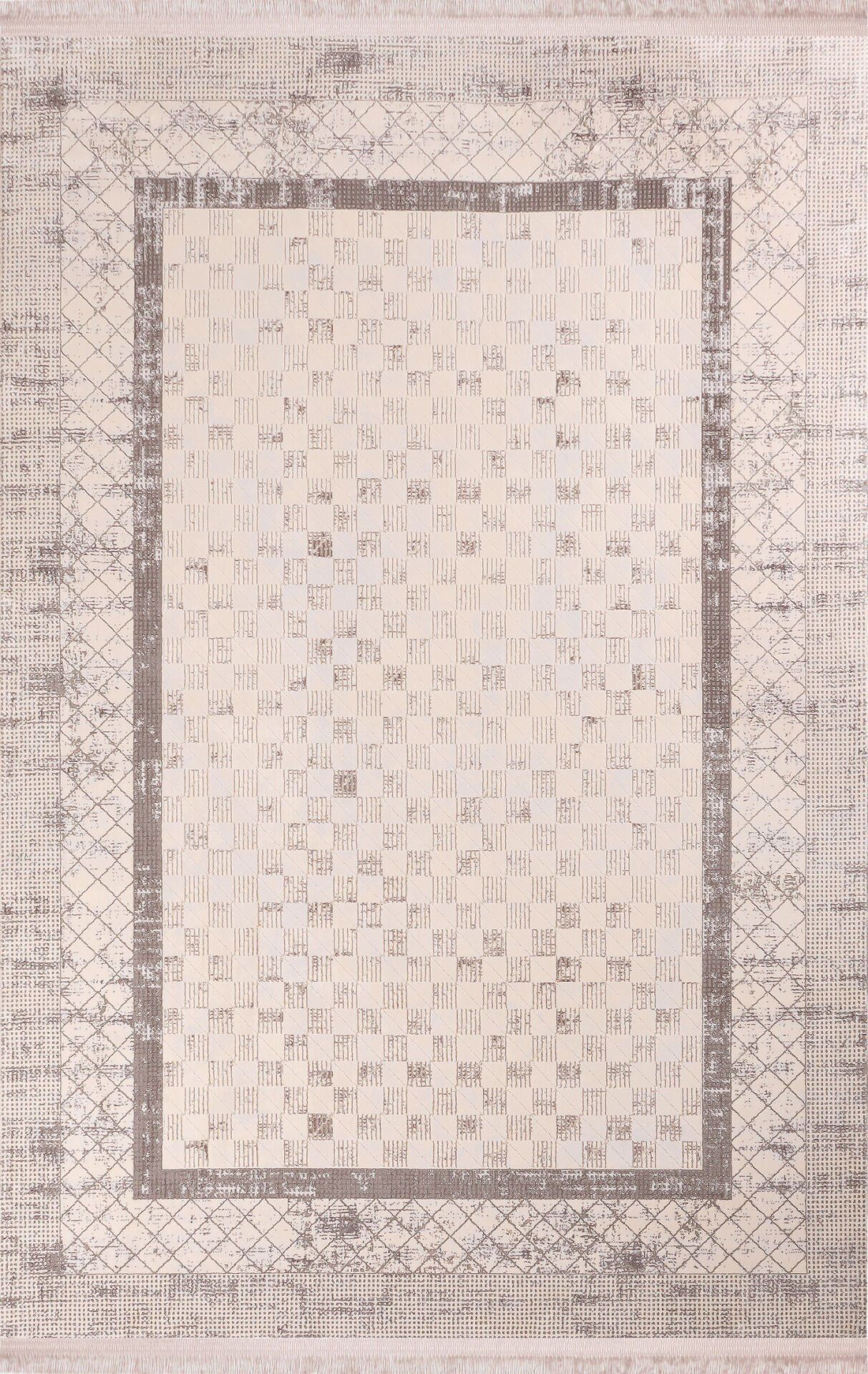 Nexus Halı J'Adore 4727 Gri Polyester Modern Dokuma Taban Çerçeveli Halı