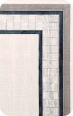 Nexus Halı Albina 5430 Mavi Akrilik Çerçeveli Dokuma Taban Saçaklı Şık Halı