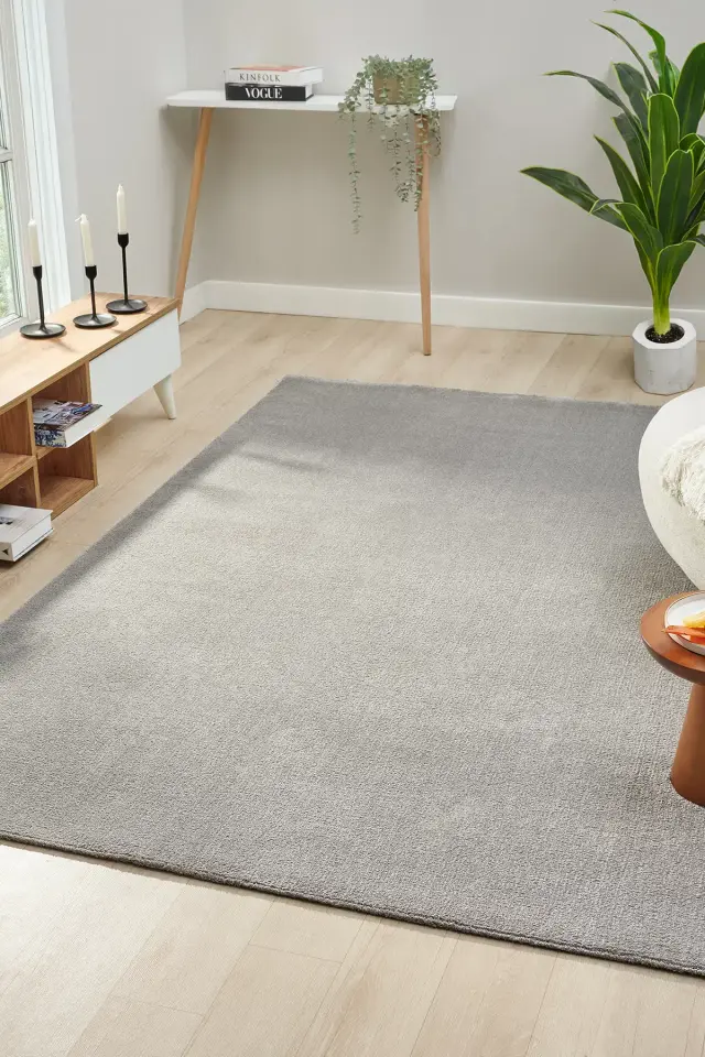 Seyran Halı Bali 4500 Gri Yumuşak Dokulu Modern Halı