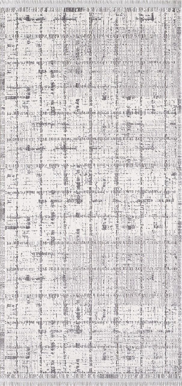 Artemis Halı Samoa 2377D Gri Krem Akrilik Modern Oturma Odası ve Salon Halısı